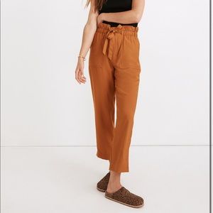 Madewell High Waisted Dunaway Paperbag Pants size Small